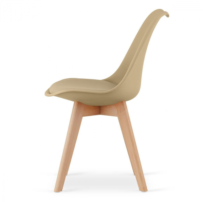 Scaun bucatarie/living, Artool, Mark, PP, lemn, bej, 49x52x82 cm [4]