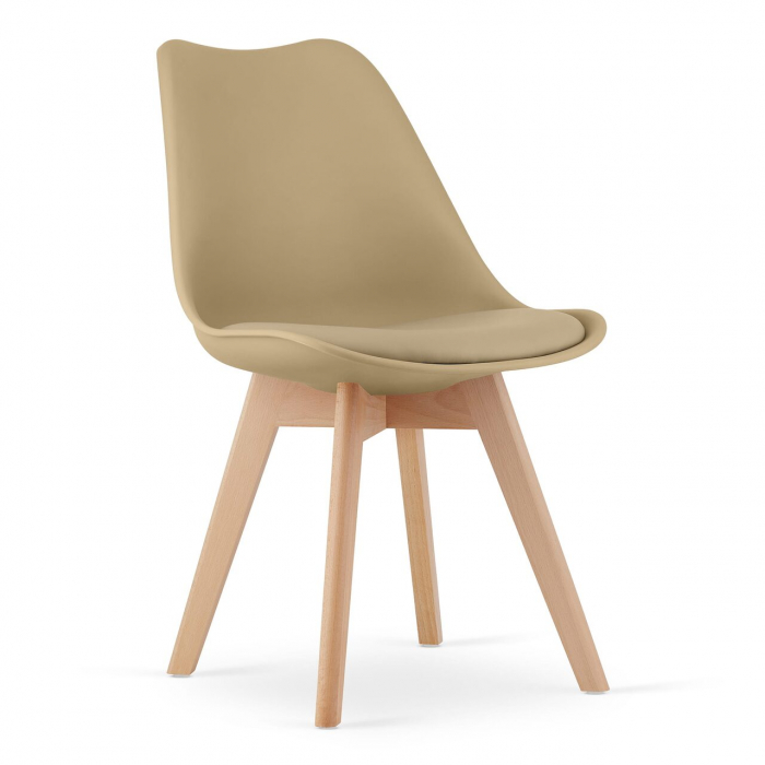Scaun bucatarie/living, Artool, Mark, PP, lemn, bej, 49x52x82 cm [1]