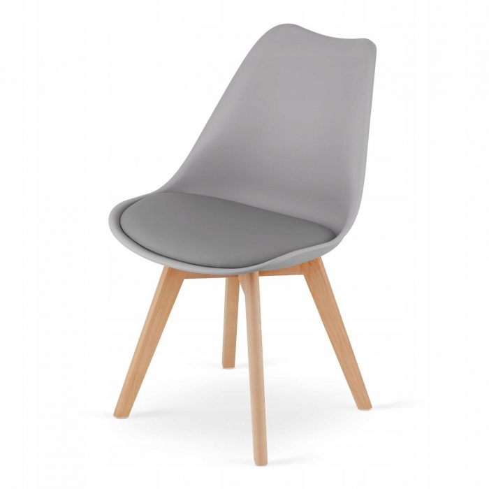 Scaun bucatarie/living, Artool, Mark, PP, lemn, gri, 49x42x82 cm [7]