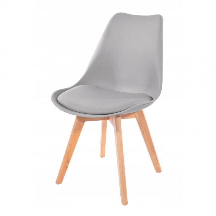 Scaun bucatarie/living, Artool, Mark, PP, lemn, gri, 49x42x82 cm [4]