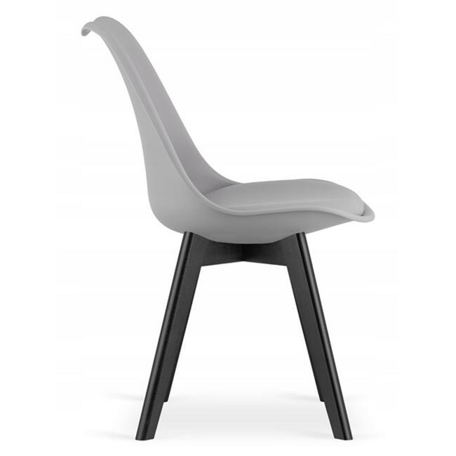 Scaun bucatarie/living, Artool, Mark, PP, lemn, gri si negru, 49x55.5x82.5 cm [6]