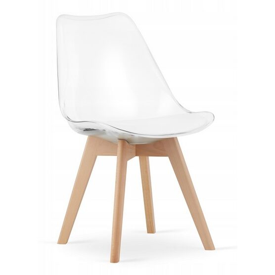 Scaun bucatarie/living, Artool, Mark, PP, lemn, transparent, 49x42x82.5 cm [1]