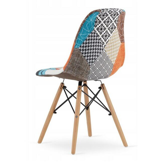 Scaun bucatarie/living, Artool, Seul, textil, lemn, mozaic multicolor, 46.5x56.5x82.5 cm [6]