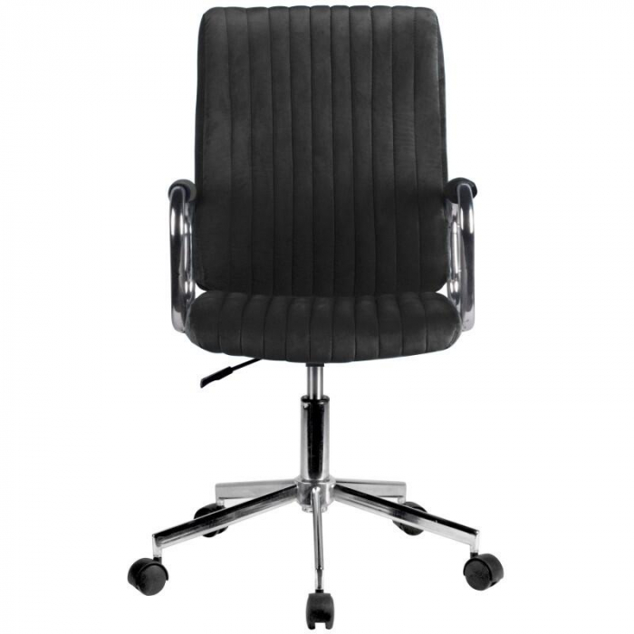Scaun de birou, Akord, rotativ, functie tilt, catifea, negru, max 120 kg, 51x61x92/102 cm [4]