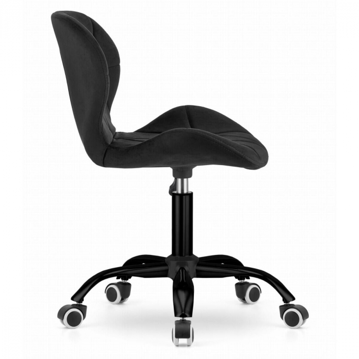 Scaun de birou, Artool, Noto, catifea, negru, 53.5x57.5x74-86 cm [11]