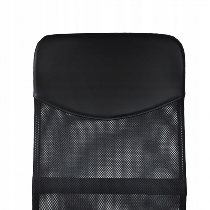 Scaun de birou, rotativ, functie tilt, plasa, negru, max 130 kg, 60x60x111-121 cm, Malatec [6]
