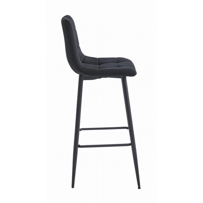 Scaun de bucatarie/bar, Artool, Arceto, catifea, otel, negru, 43.5x32.5x104 cm [4]