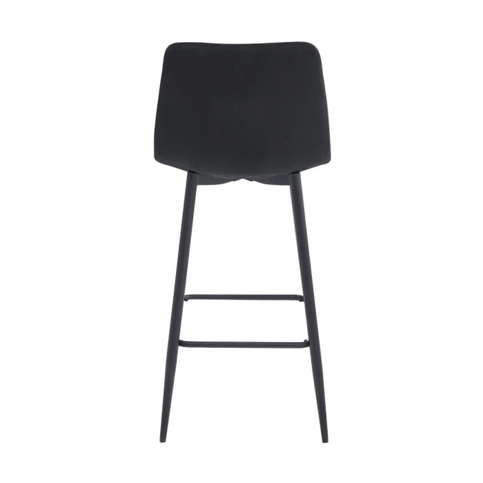 Scaun de bucatarie/bar, Artool, Arceto, catifea, otel, negru, 43.5x32.5x104 cm [3]