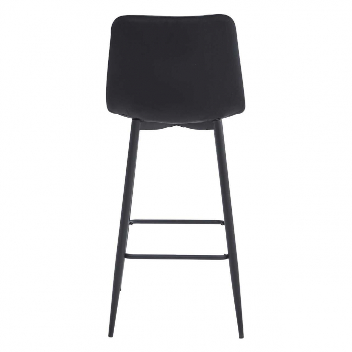 Scaun de bucatarie/bar, Artool, Pozza, catifea, otel, negru, 43x35x104 cm [3]