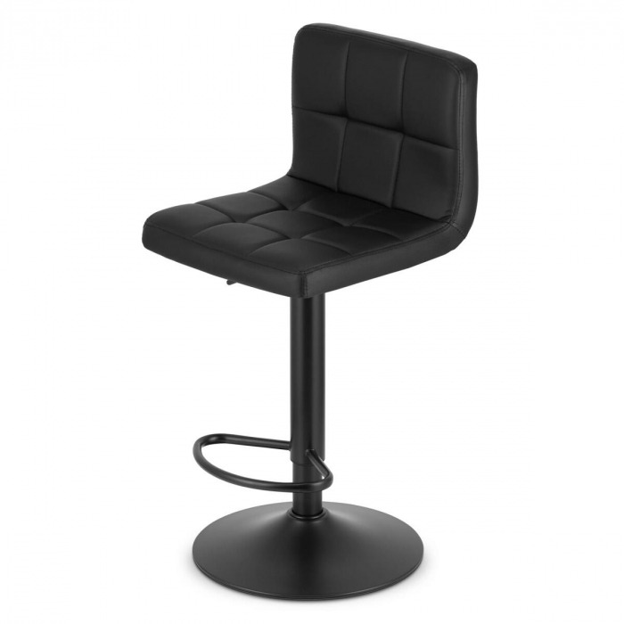 Scaun de bucatarie/bar, Artool, Prot, rotativ, piele ecologica, negru, 41x44.5x87.5-108 cm [2]