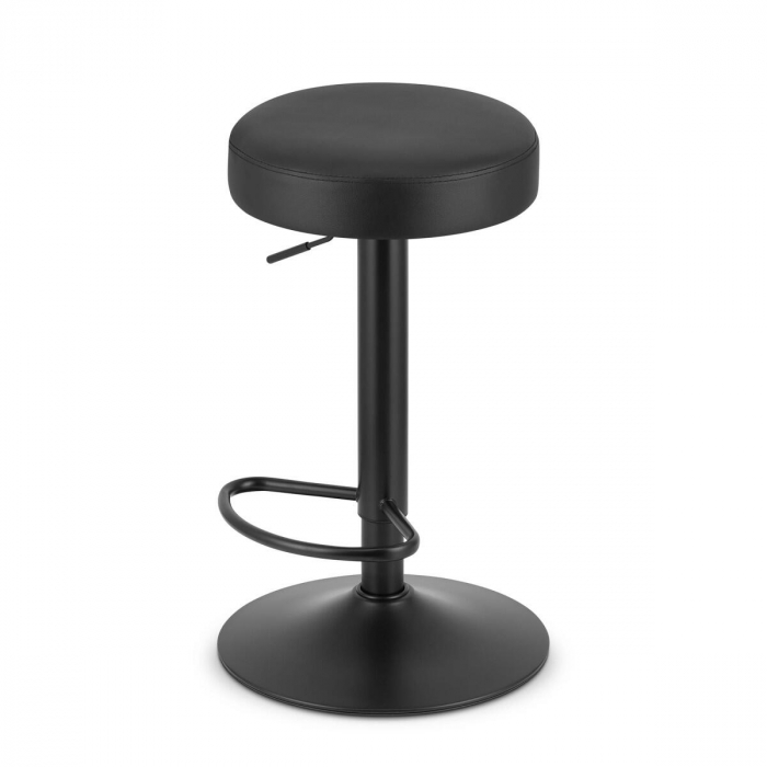 Scaun de bucatarie/bar, Artool, Rojst, rotativ, piele ecologica, negru, 38x38x62-83 cm [6]