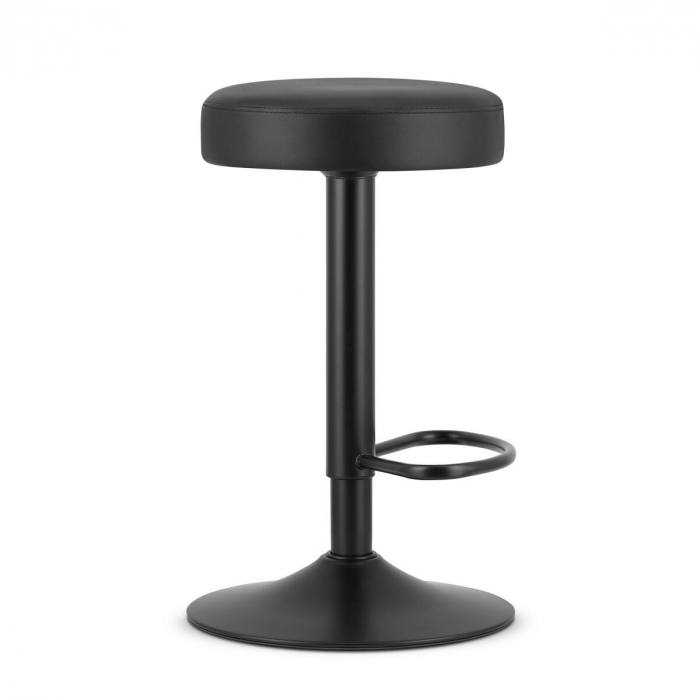 Scaun de bucatarie/bar, Artool, Rojst, rotativ, piele ecologica, negru, 38x38x62-83 cm [4]