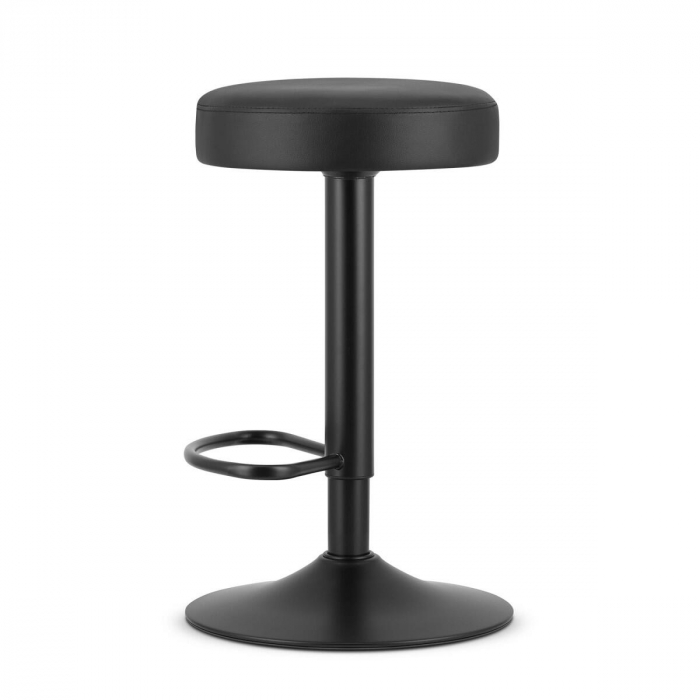 Scaun de bucatarie/bar, Artool, Rojst, rotativ, piele ecologica, negru, 38x38x62-83 cm [7]