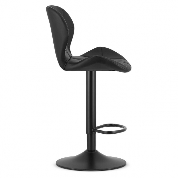 Scaun de bucatarie/bar, Artool, West, rotativ, piele ecologica, negru, 46x48.5x90-111 cm [5]