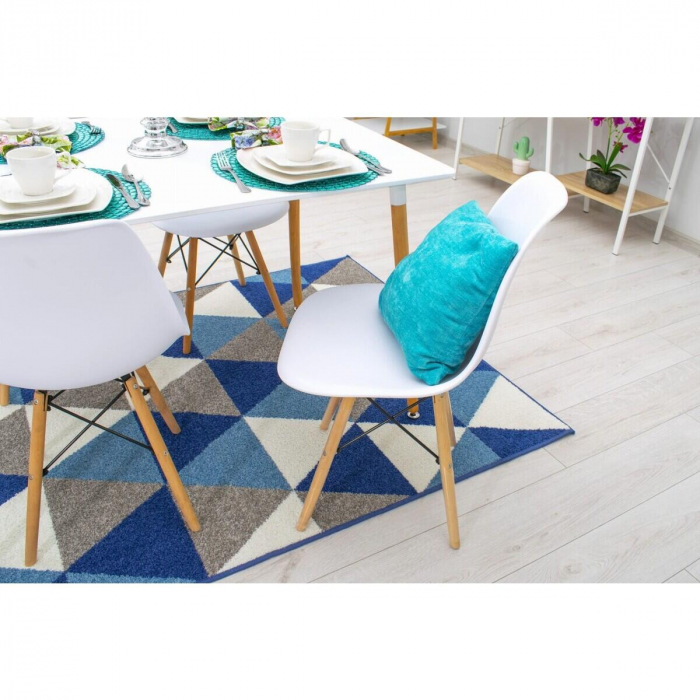 Scaun stil scandinav, Artool, Osaka, PP, lemn, alb, 46x54x81 cm [10]