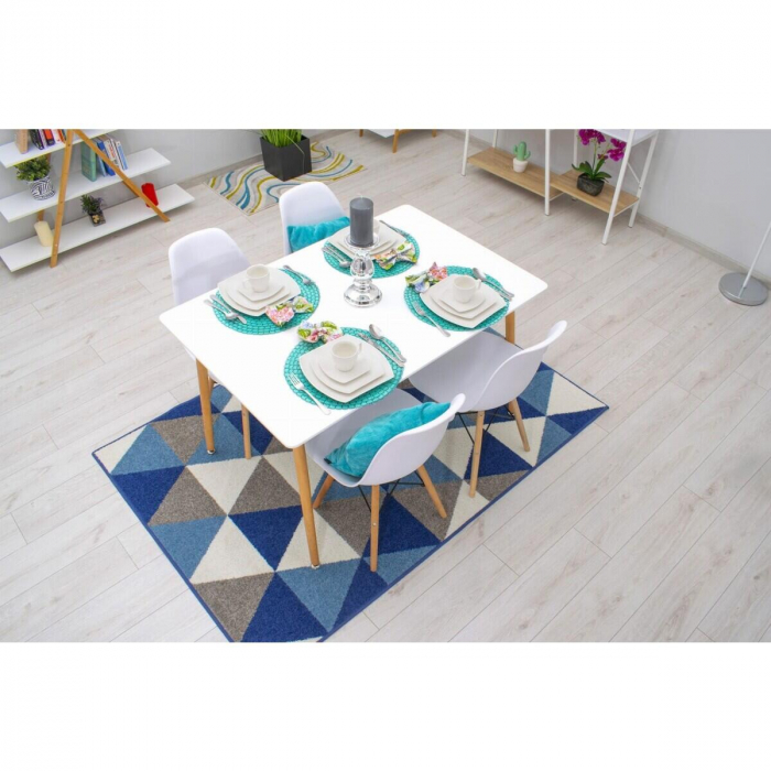 Scaun stil scandinav, Artool, Osaka, PP, lemn, alb, 46x54x81 cm [3]
