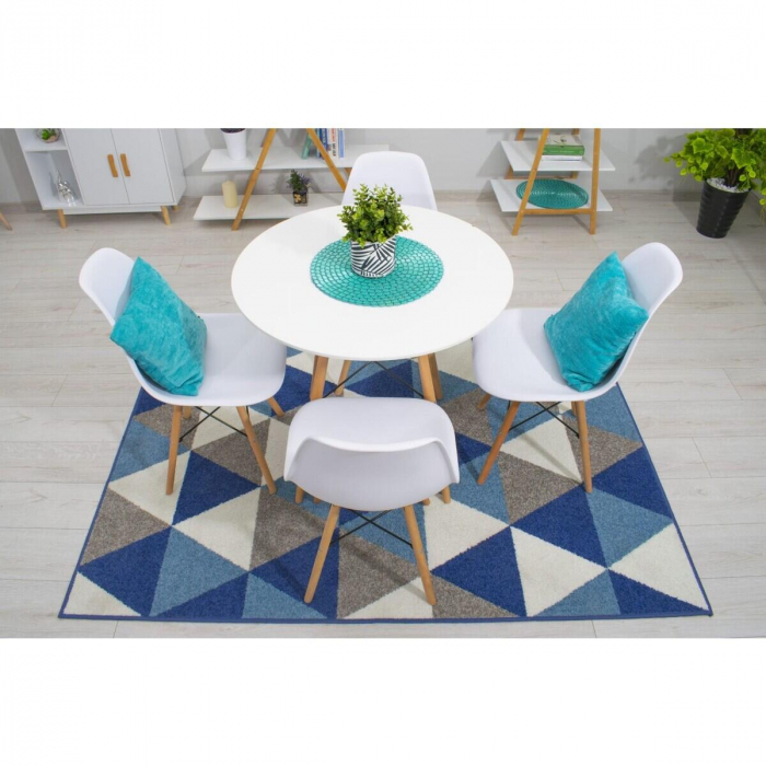 Scaun stil scandinav, Artool, Osaka, PP, lemn, alb, 46x54x81 cm [4]
