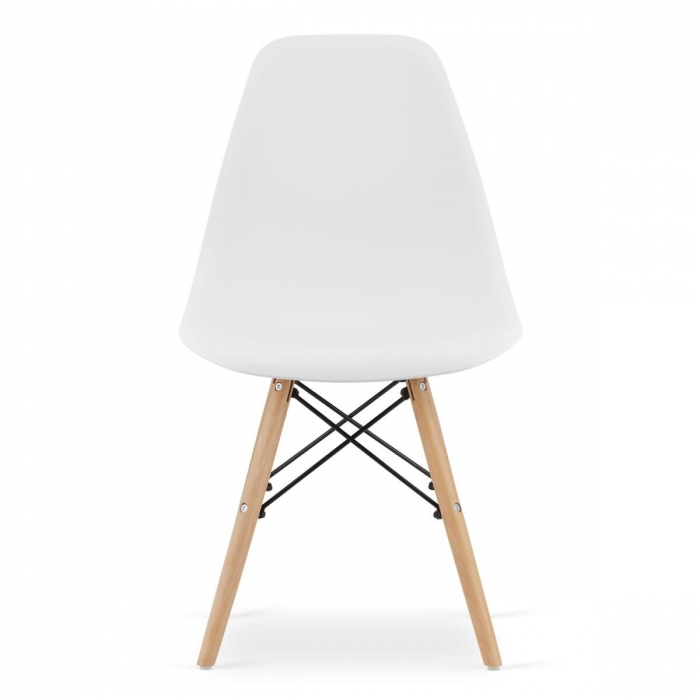 Scaun stil scandinav, Artool, Osaka, PP, lemn, alb, 46x54x81 cm [15]