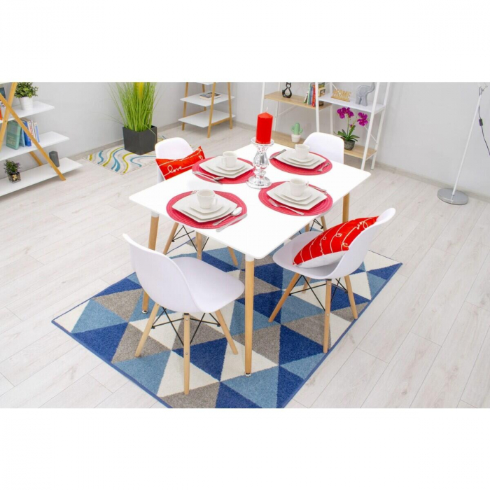 Scaun stil scandinav, Artool, Osaka, PP, lemn, alb, 46x54x81 cm [2]