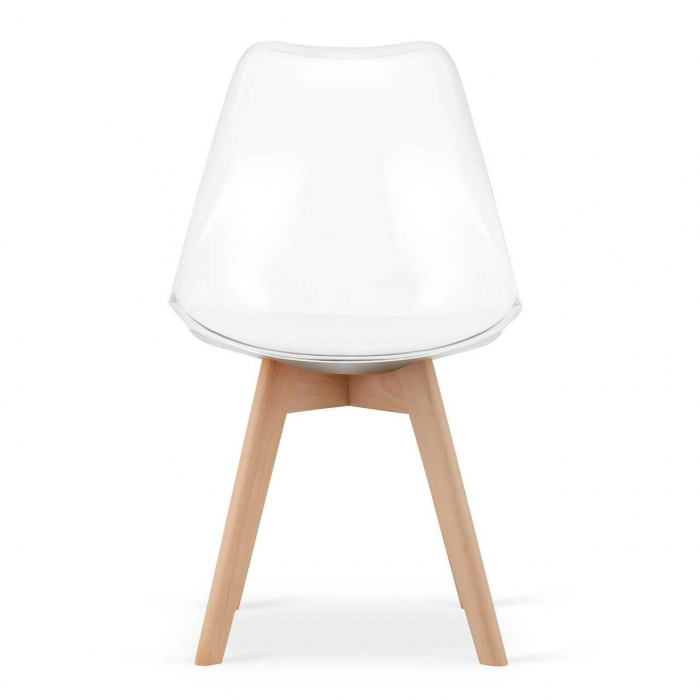 Set 4 scaune bucatarie/living, Artool, Mark, PP, lemn, transparent, 49x42x82.5 cm [3]