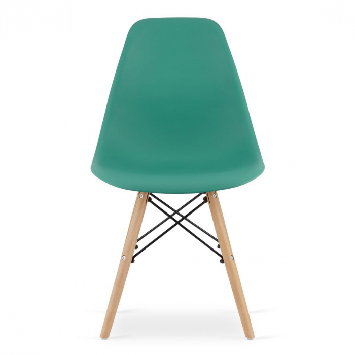 Set 4 scaune stil scandinav, Artool, Osaka, PP, lemn, verde, 46x54x81 cm [2]