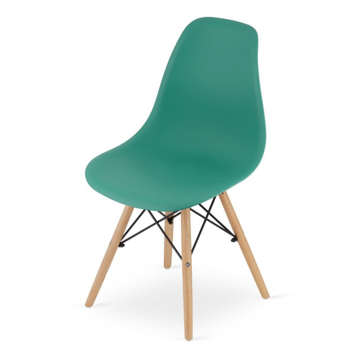 Set 4 scaune stil scandinav, Artool, Osaka, PP, lemn, verde, 46x54x81 cm [5]