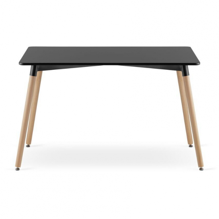 Set masa stil scandinav + 4 scaune Mark negru, Artool, MDF si lemn, 120x80x75 cm [8]