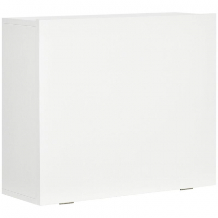 Birou de perete, suspendat, pliabil, MDF, cu raft, alb, max 40 kg, 60x21.5x50 cm [1]