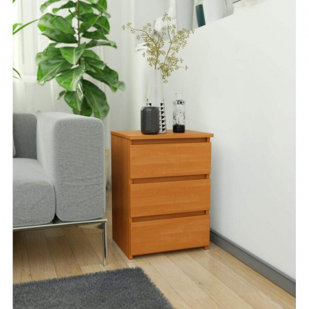 Comoda, placa laminata, 3 sertare, portocaliu arin, 40x35x56.8 cm [1]
