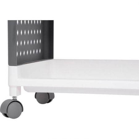 Comoda/raft plastic, MagicHome, pe roti, 5 polite, gri si alb, max 25 kg, 49x29x97 cm [3]