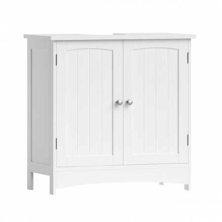 Mobilier baie - Dulap baie, Artool, placa MDF, 2 rafturi interioare, 2 usi, alb, 60x30x60 cm