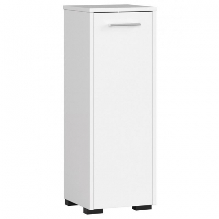 Mobilier baie - Dulap baie, placa laminata, 2 rafturi, alb, 30x30x82 cm 