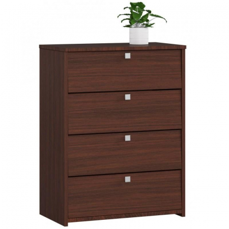 Dulapuri si rafturi pantofi - Dulap depozitat incaltaminte, pantofar, placa laminata, 4 sertare, wenge, 60x33x80 cm