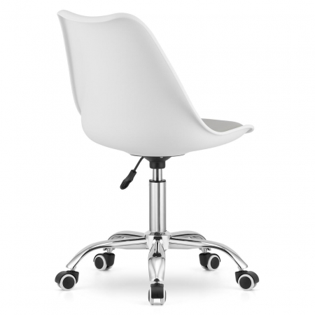 Masa de toaleta/machiaj + scaun Alba, alb, cu oglinda si LED-uri, Vanessa, 130x43x143 cm [3]