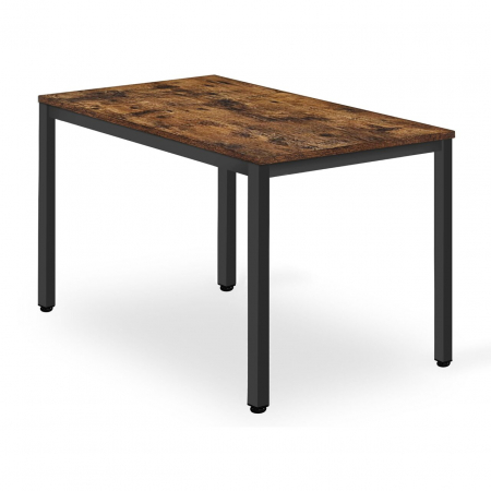 Mese - Masa pentru sufragerie/living, Artool, pal, metal, maro rustic si negru, 120x60x75 cm