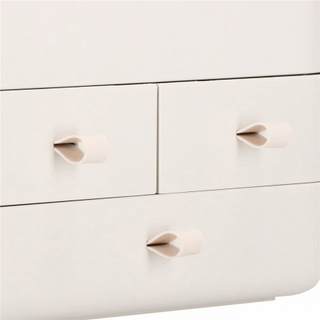 Organizator cosmetice, plastic, 3 niveluri, 3 sertare, alb, 29.8x20.4x39.5 cm, Springos [10]
