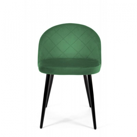 Scaun bucatarie/living, Akord, Brandy, catifea, otel, verde, 50x54x77 cm [3]