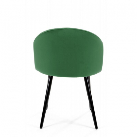Scaun bucatarie/living, Akord, Brandy, catifea, otel, verde, 50x54x77 cm [4]