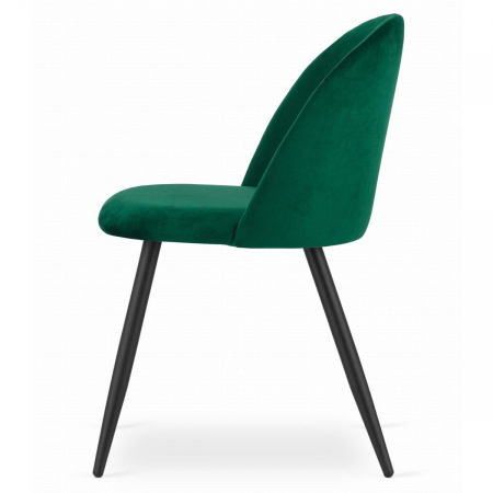 Scaun bucatarie/living, Artool, Bello, catifea, metal, verde, 46x42.5x76.5 cm [4]