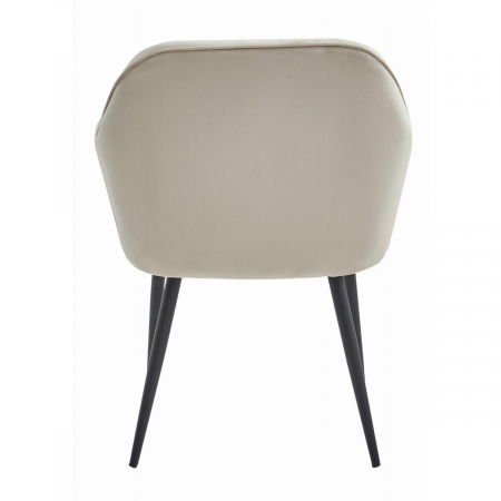 Scaun bucatarie/living, Artool, Forio, catifea, metal, bej si negru, 61x55.5x81 cm [2]