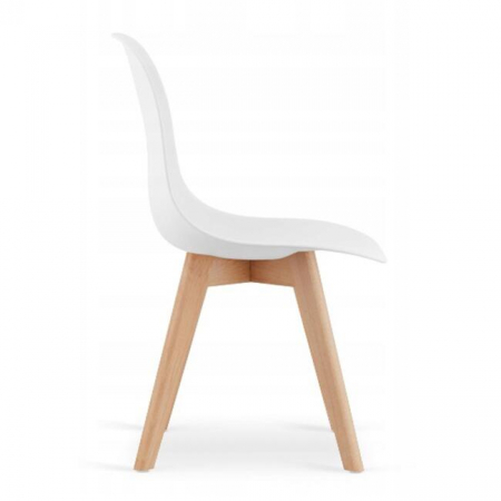 Scaun bucatarie/living, Artool, Kito, PP, lemn, alb, 46x54.5x80 cm [4]