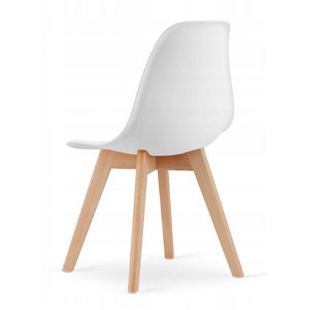 Scaun bucatarie/living, Artool, Kito, PP, lemn, alb, 46x54.5x80 cm [3]