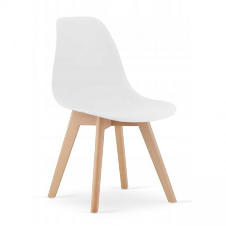 Scaune - Scaun bucatarie/living, Artool, Kito, PP, lemn, alb, 46x54.5x80 cm