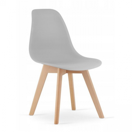 Scaune - Scaun bucatarie/living, Artool, Kito, PP, lemn, gri, 46x54.5x80 cm