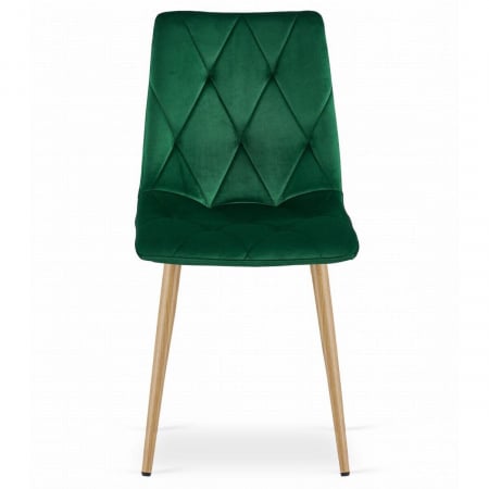 Scaun bucatarie/living, Artool, Libra, catifea, metal, verde, 45x54x86.5 cm [5]