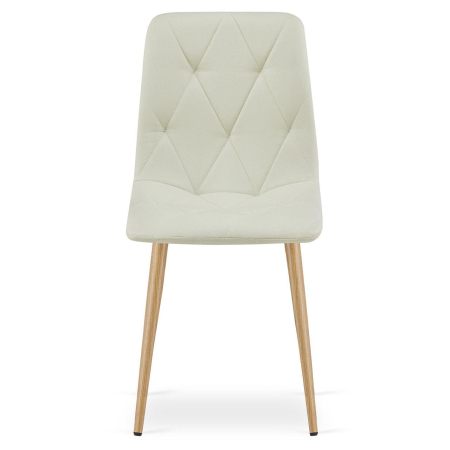 Scaun bucatarie/living, Artool, Libra, textil, metal, bej si natur, 44.5x54.5x87 cm [6]