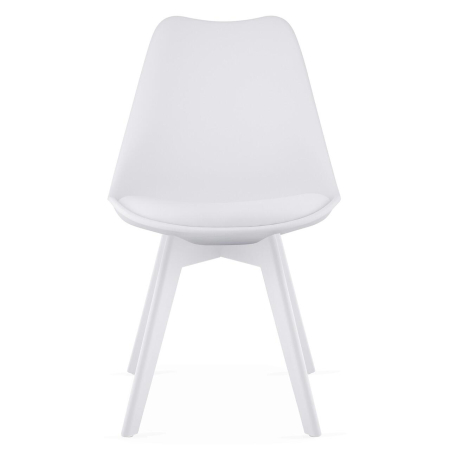 Scaun bucatarie/living, Artool, Mark, PP alb, picioare albe, 49x43x82 cm [3]