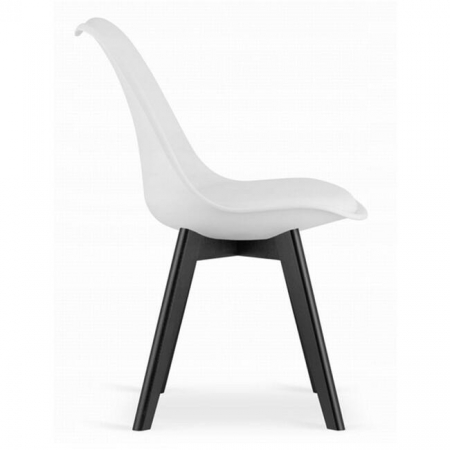 Scaun bucatarie/living, Artool, Mark, PP, lemn, alb si negru, 49x55.5x82.5 cm [4]