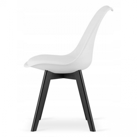 Scaun bucatarie/living, Artool, Mark, PP, lemn, alb si negru, 49x55.5x82.5 cm [5]