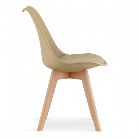 Scaun bucatarie/living, Artool, Mark, PP, lemn, bej, 49x52x82 cm [1]